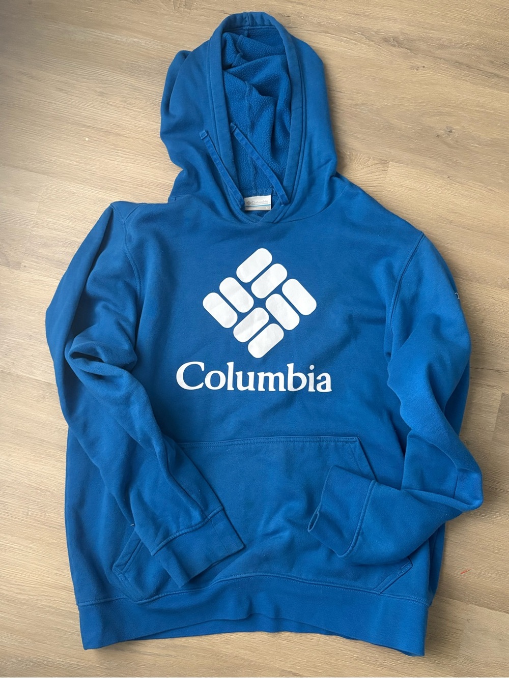 Columbia Royal Blue Pullover Hoodie with White Logo